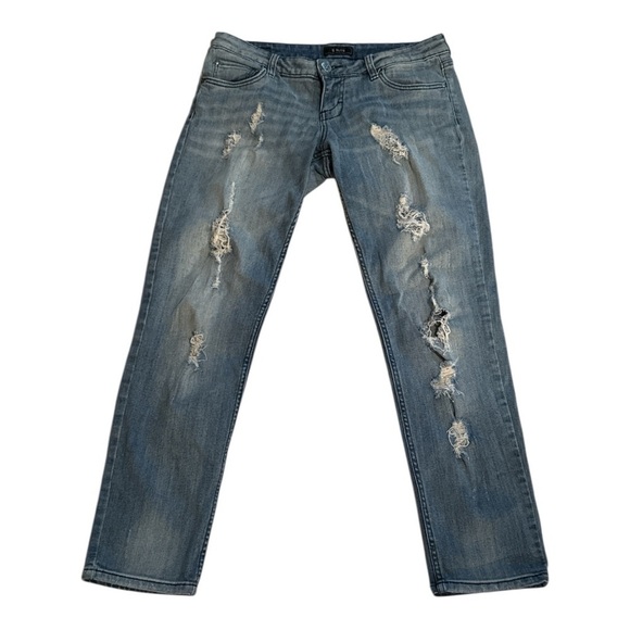 STS Blue Denim - STS Blue Ankle Cropped Distressed Jeans